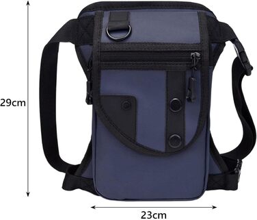 Поясна сумка Fenteer, сумка для відпочинку, регульована сумка, водонепроникна сумка для ніг, сумка для риболовлі для подорожей на природі, для дорослих, синя