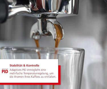 Еспресо-машина Solis Barista Perfetta Plus V2, напівавтоматична кавоварка з піноутворювачем молока, програмована кавоварка зі знімним резервуаром для води, функцією гарячої води та пари, срібло