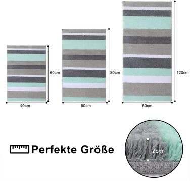 Нековзний килимок для ванної кімнати Homaxy м'який килимок для ванної кімнати з мікрофібри з високим ворсом поглинаючий килимок дл