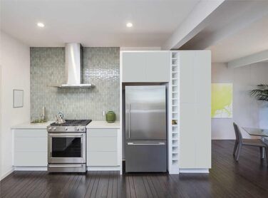 Наклейка Меблі та кухонні шафи 31,5x300см - МАТОВА - Фольга Високоякісна ПВХ клейка плівка для кухні Меблі Водонепроникні шафи Самоклеюча плівка Кухня фольга Декоративна фольгована меблева плівка - коричнева (072-світло-сіра)