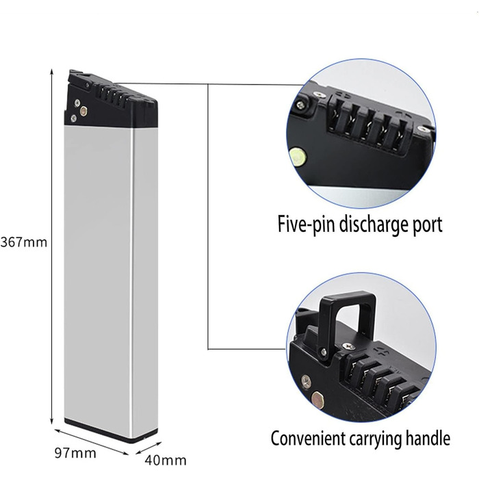 Акумулятор для електровелосипеда 36В / 48В для складних моделей RichBit TOP-860, TOP-016, RT-730