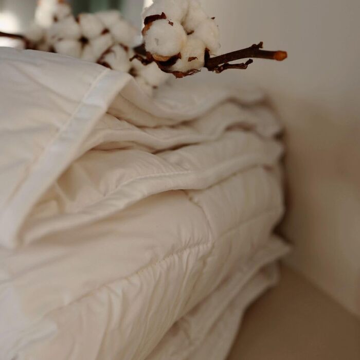 Подушка Senpo Melodia 50x70 см, 100 мериносова вовна, бавовняний чохол, натуральна та дихаюча, сертифікована Oeko-Tex