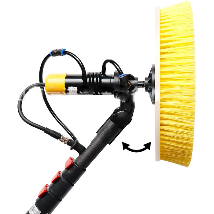 Електрична щітка для чищення сонячних панелей з водою для миття фотоелектричних панелей інструмент для чищення скла / 5M