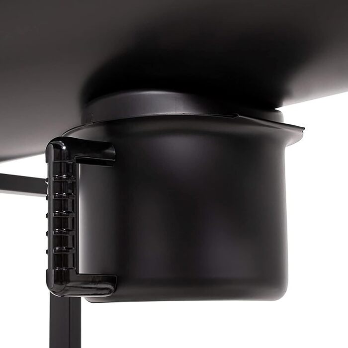 Гриль-візок XXL 103x110x59 см. Вугільний гриль з металевим корпусом та кришкою, решіткою для грилю, 2 колесами, полицею для зберігання, попільницею та регульованою системою вентиляції.