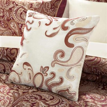 Затишний комплект ковдр Madison Park Aubrey, штучний шовк, жаккард, візерунок Пейслі, всесезонна пухова альтернативна постільна бі