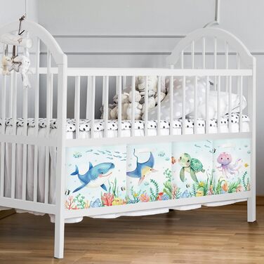 Коробка для зберігання 30 см, 3 шт. и, кошик для зберігання морських тварин, дитячий складний куб-органайзер для зберігання океанічних акул, черепах, іграшок, книг, одягу, медуз