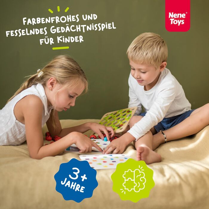 Дерев&39яна гра на пам&39ять для дітей віком від 3 років - Навчальна настільна гра з 10 веселими візерунками - Пам&39ятка Монтессо