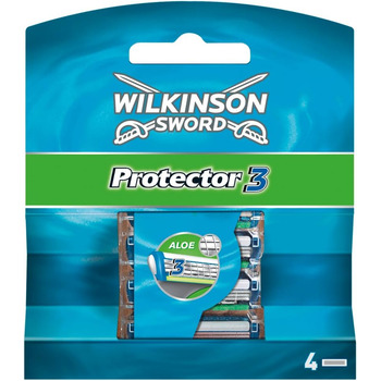 Бритва Wilkinson Sword Protector 3 з алмазним покриттям – для чоловіків, 4 змінні леза (1 упаковка)