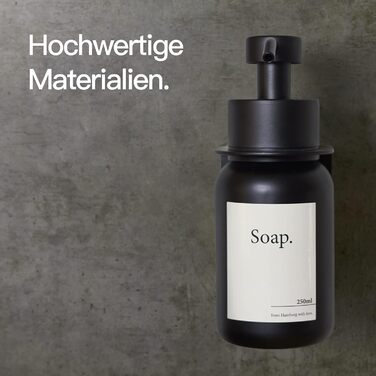 Скляний дозатор для мила з самоклеючим настінним кронштейном Помповий дозатор для рідкого мила з нержавіючої сталі Дозатор для мию