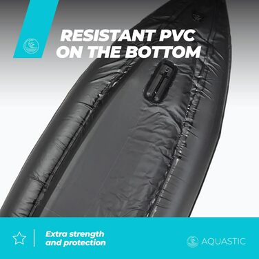 Надувний каяк AQUASTIC Kayak Dolph 11&390&39 для 2 осіб з двома сидіннями, надувним стабілізатором та захисним чохлом 335x96 см. Ідеально підходить для рафтингу та екскурсій. Міцний ПВХ-матеріал.