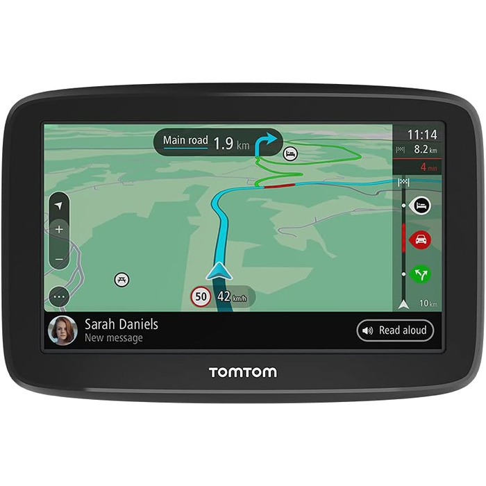 Навігаційний пристрій Tomtom GO Classic (уникнення пробок завдяки Tomtom Traffic, оновлення Європа, оновлення через Wi-Fi) (6 дюймів, в комплекті з автомобільним зарядним пристроєм USB)