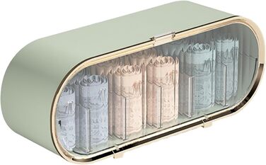 Пилонепроникний настінний органайзер для білизни, міцна пластикова коробка для зберігання білизни для спальні, дому, ванної кімнати, напівпрозорий настінний органайзер для шухляд світло-зеленого кольору