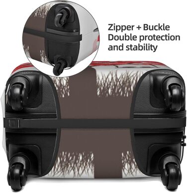 Чохол для валізи Дерево Любові, еластичний захист від подряпин, розмір XL, чорний (95 см)