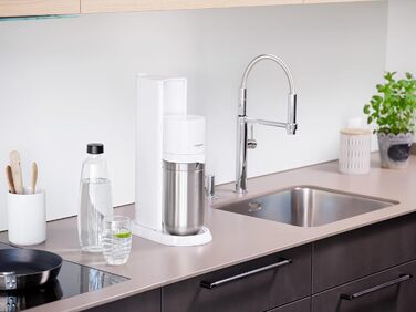 Виробник газованої води SodaStream Duo White Megapack з 4 пляшками та 1 циліндром, білий, 2270181