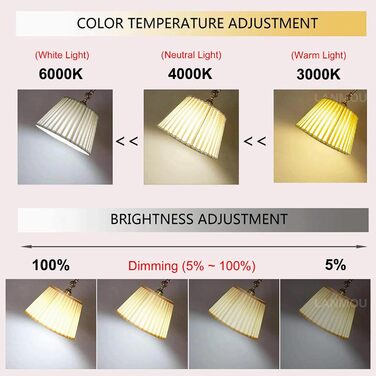 12W LED Floor Lamp Regulable with Remote Control, White Fabric Lamp Lamp, Retro Metal Copper Floor Lamp for Bedroom Office Office Hotel, E27 Socket Max 60W, 12W LED Floor Lamp Regulable with Remote Control, White Fabric Lamp Lamp, Retro Metal Copper Floor