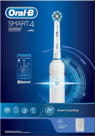 Електрична зубна щітка Oral-B Power Smart 4200W біла, 490 г