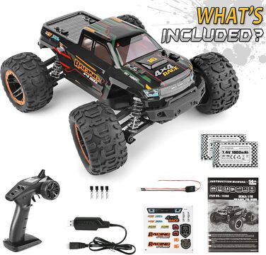 Дистанційно керований автомобіль 116 RC Monster Truck, водонепроникний RTR All Terrain RC Car 36 км/год, дистанційно керована іграшка для дітей та дорослих