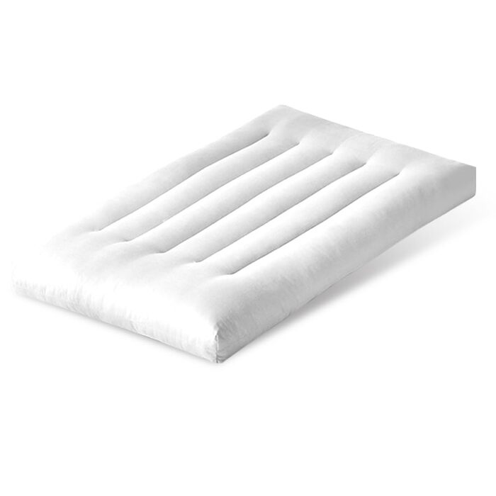 Ультраплоска ергономічна подушка з піни з ефектом пам&39яті, для зняття болю в шиї, ідеально підходить для сну на боці, спині та животі (біла)