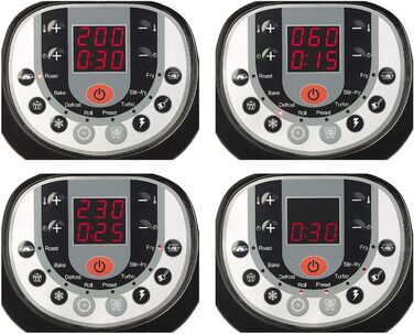 Галогенові печі Rosenstein & Shne цифрова галогенна конвекційна піч, 6 програм, 10 л, 1 200 Вт, 7 частин (конвекційна піч, духовка, хлібопічка)