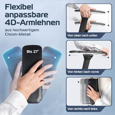 Ергономічне офісне крісло ProSeat ПЕРЕМОЖЕЦЬ ТЕСТУ Офісне крісло зі 100 індивідуальним регулюванням Офісне крісло та ігрове крісло Комп&39ютерне крісло Ергономічне офісне крісло Обертове крісло 150 кг Proseat (чорне)