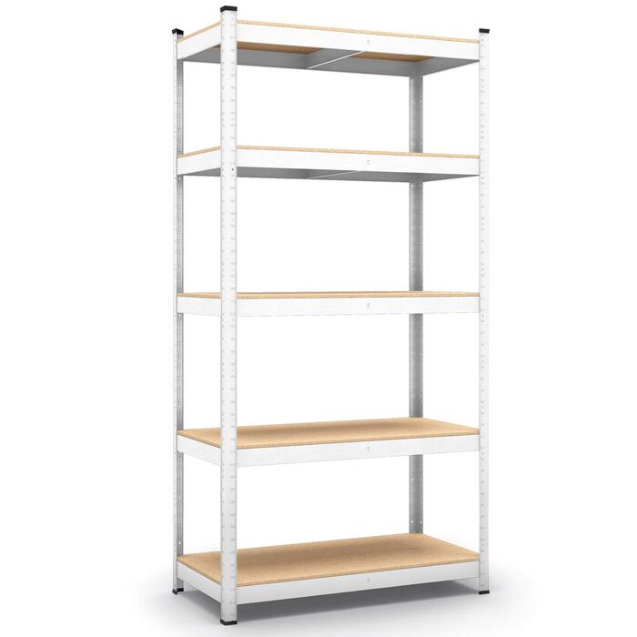 Оцинкований стелаж для зберігання Panorama24, вантажопідйомність до 875 кг - Розміри 200 x 120 x 60 см, полиця, полиця для підвалу, полиця без болтів, полиця для майстерні, полиця для важких робіт