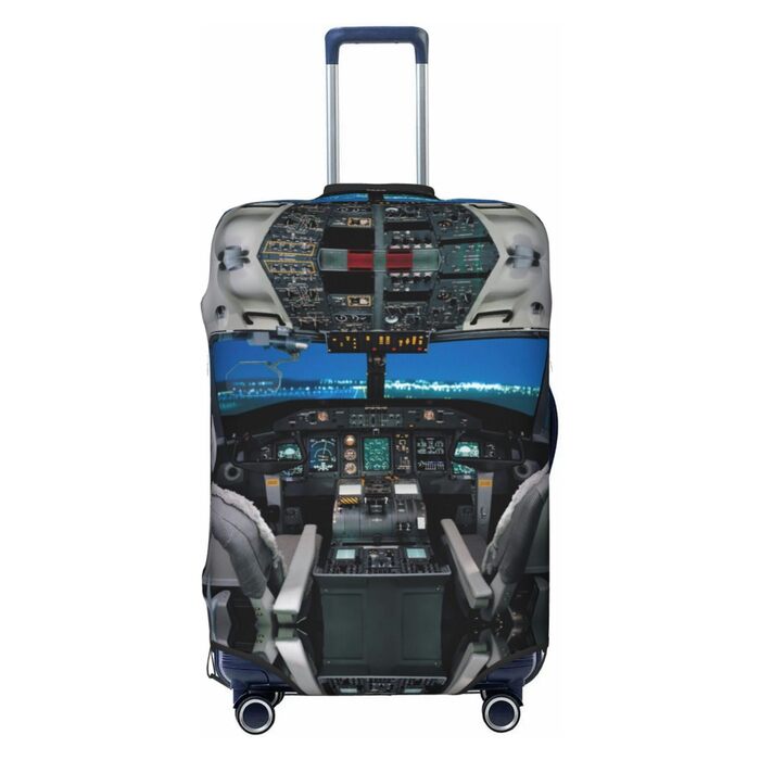 Чохол для валізи Авіаційний кокпіт - захист від пилу та подряпин, еластична обкладинка для подорожей, розмір 90