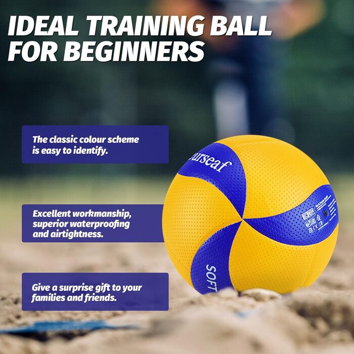 Комплект (2 шт.) волейбольних м'ячів Soft Play пляжний волейбол, спортивний волейбол