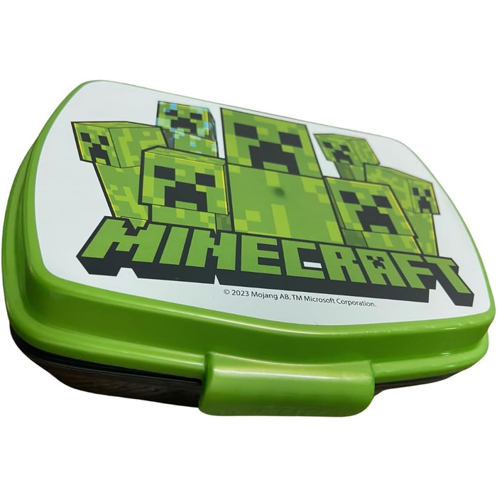 Ланчбокс для дітей Майнкрафт - прямокутна сумка для обіду, їжі та перекусів - 18 x 5 x 13 см