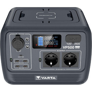 Портативна електростанція, генератор LiFePO4 537 Втгод, 700 Вт (пікова потужність 1400 Вт), акумулятор, аварійне живлення для кемпінгу, відпочинку та відключень електроенергії., 500