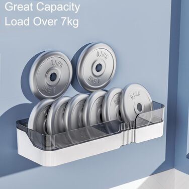 Полиця для ванної кімнати DEPAOTLUX 2 шт. , полиці для ванної кімнати без свердління, клейка полиця для душу, настінні душові коши