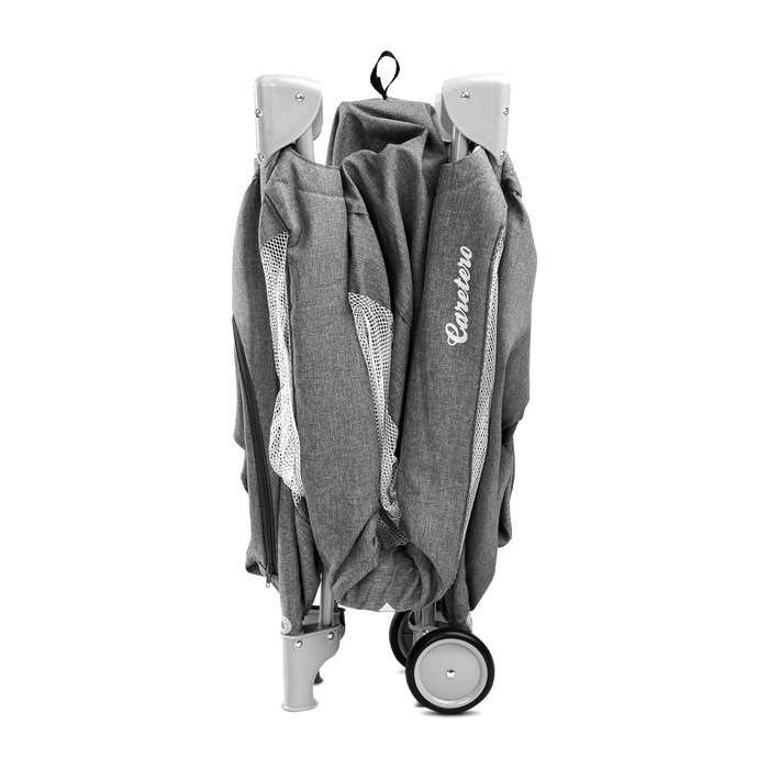 Дорожнє ліжечко Basic Plus графітове, сіре, 3936