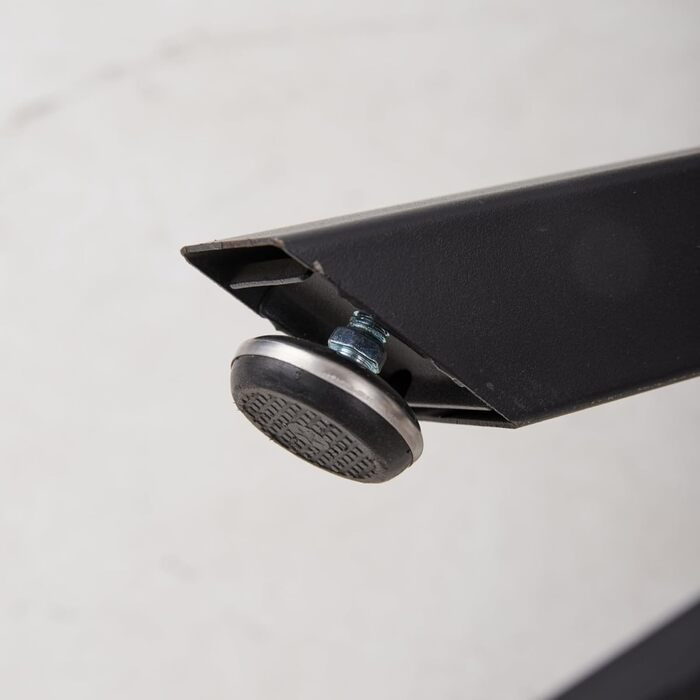 Сучасний круглий обідній стіл з промисловим листовим металом та чорними металевими ніжками - Скандинавський стіл для вітальні або кухні, 4-6 осіб, 100 см - Мармурова структура білийчорний