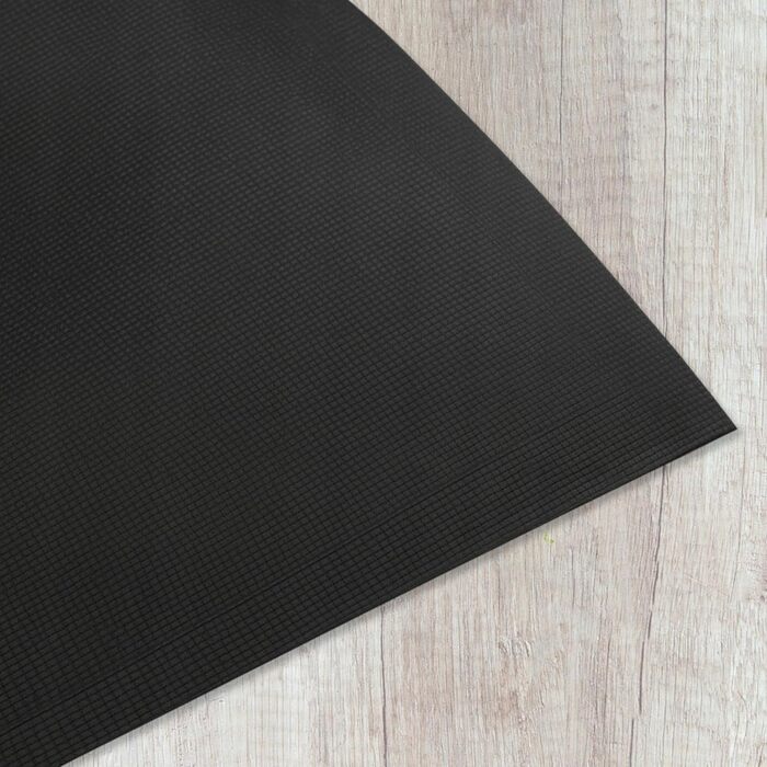 Килимок для дверей Tivoli напівкруглий 60x90 см для використання всередині та зовні приміщень чорний, нековзний, сучасний 3D-дизайн, брудозатримуючий килимок - легкоочисний килимок для дверей, чорний, 60 x 90 см (півколо)