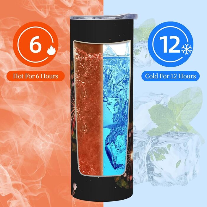 Кухоль з прямою трубочкою, 590 мл, дизайн зірки з кульбаб, друкований, дорожній кухоль, підходить для кемпінгу, офісу та дому