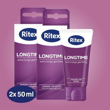 Силіконове масажне та лубрикантне масло Ritex Longtime, 100 мл