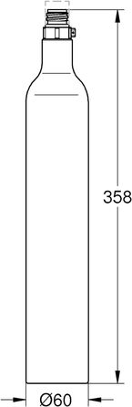 Стартовий набір 425 г CO2 (4 шт. , до 60 літрів газованої води в одній пляшці), 40422000 4 шт. 425 г пляшка CO2