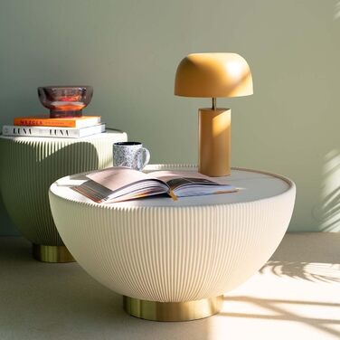 Настільна лампа Kare Design Loungy Curry, жовта, сталевий каркас, металевий плафон, цоколь E14 (без лампочки), сучасний дизайнерський світильник-гриб