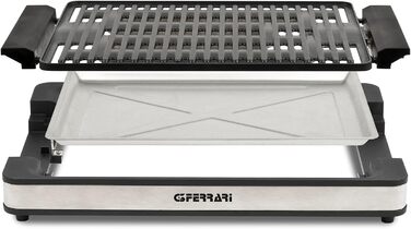 Електричний гриль G3 Ferrari Tito G10206, 1800 Вт, регулювання температури, XL-гриль-панель 36,5 x 25,5 см, система безпеки, без диму, піддон для жиру, повністю розбірний, чорний