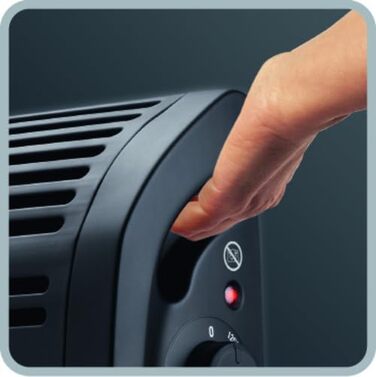 Конвекторний обігрівач Rowenta CO3035 Vectissimo Два рівні потужності Електричний обігрівач Для використання в приміщенні Для кімнат площею до 25 м, Чорний Конвектор