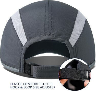 Бейсболка iBasingo з м'якими полями Легка дихаюча швидковисихаюча спортивна шапка для бігу на відкритому повітрі UPF50 для чоловік