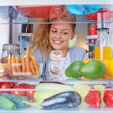 Контейнер для зберігання цибулі з 4 предметів, кульки для зберігання продуктів, що штабелюються, для часнику та цибулі, зберігання в холодильнику, діаметр 7 та 9 см, прозорий, для всього, що має сильний запах