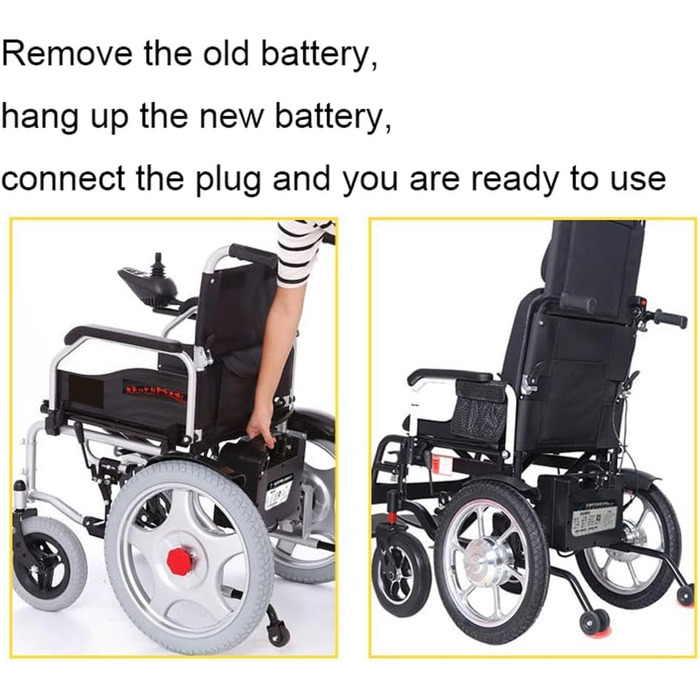 Акумулятор 24V для електричних інвалідних візків (12Ah / 15Ah / 18Ah / 20Ah) з роз’ємом Anderson