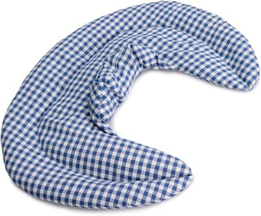 Подушка для шиї зі стійкою, синьо-біла - подушка зі спельти - подушка для шиї, тепла подушка - подушка зі спельти для шиї та плечей