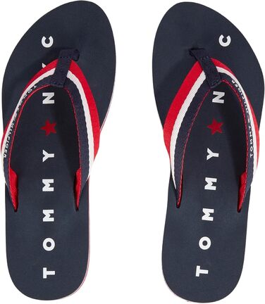 Жіночі шльопанці Tommy Hilfiger Tommy Loves NY Beach Sandal Badeshuhe 40 EU Blue Midnight