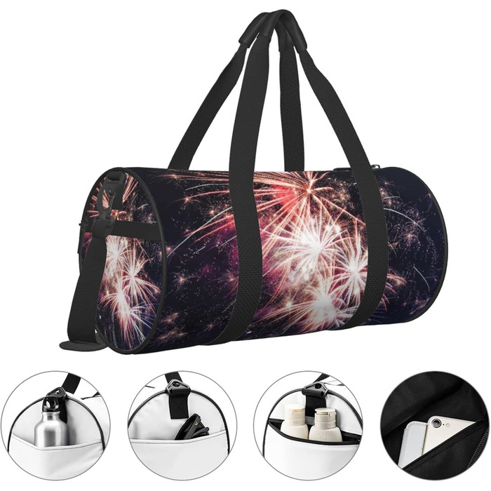 Дорожня сумка-циліндр Вибух, спортивна сумка для чоловіків та жінок, сумка-мішок, спортивна сумка