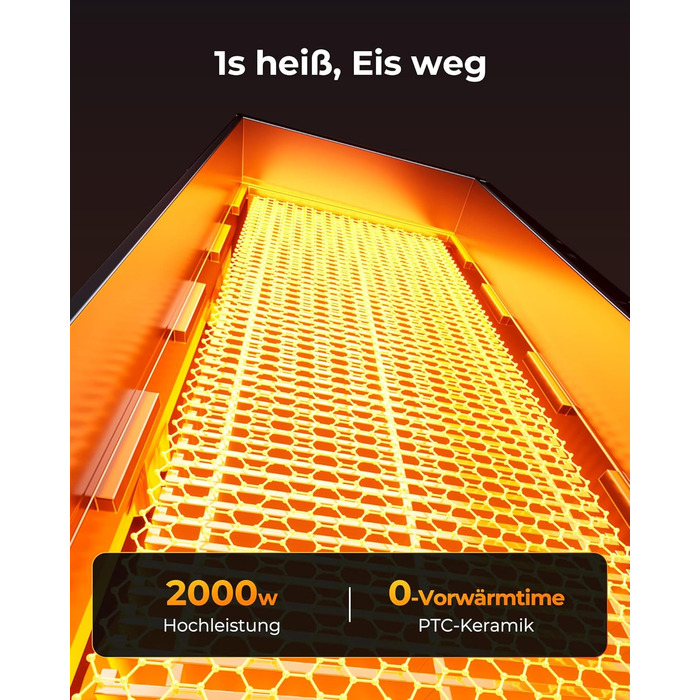 Енергозберігаючий вентилятор-обігрівач ПЕРЕМОЖЕЦЬ ТЕСТУ, 2000 Вт ECO вентилятор-обігрівач, тихий, 24-годинний таймер, невеликий вентилятор-обігрівач з коливанням 90, захист від перекидання та перегріву, чорний