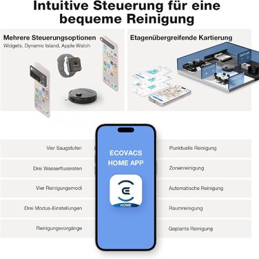 Універсальний вакуумний робот з функцією миття підлоги, потужність всмоктування 10 000 Па, технологія ZeroTangle 2.0, очищення кра