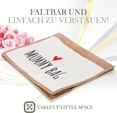 Затишна сумка з джутової тканини подарунок для мами, майбутньої мами або вагітної. Велика сумка для покупок з рафії джутова сумка