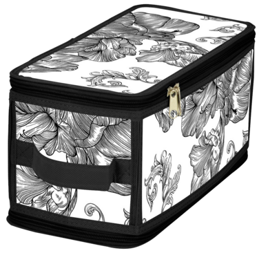 Кошик Idea Home DB-23 Anthracite Flowers 30x15x15 см (7058558)