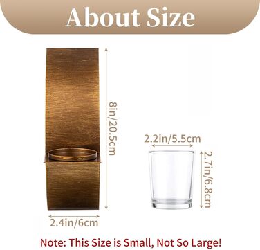 Підсвічник Sziqiqi Свічник Підсвічник для стіни - Настінний свічник Золотий бронзовий підсвічник металевий настінний декор Вінтажн